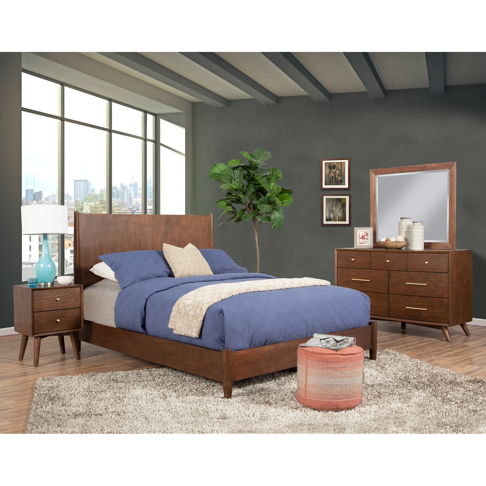 Williams 7-Drawer Dresser, Walnut