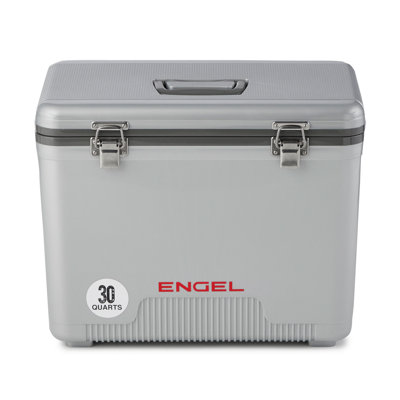 Engel 30 Quarts Ice Chest in Silver
