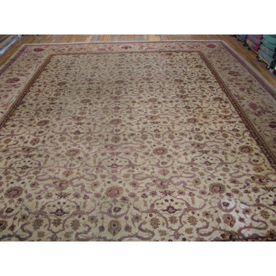 Antique Oversized Amritsar Indian Knotted Rug
