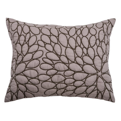 Petal Blush Cotton Geometric Sham Set