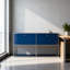 Armoire de rangement modulaire en métal avec tablettes réglables-123176083