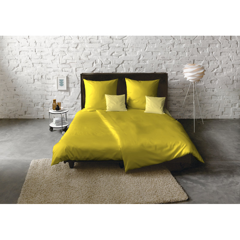 Uni-Colours 100% Cotton 200 TC Duvet Cover Set, Double Duvet Cover + 1 Pillowcase, Olive