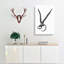 Sheep Skull Illustration in Black and White - Wrapped Canvas Drawing - Wrapped Canvas-55317943