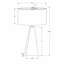 Lighting, H 27 po, lampe de table, résine noire, abat-jour beige