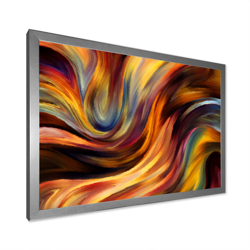 Voyage To Inner III - reproduction de photo sur toile, H 24 po x l 36 po x P 1 po, Cadre argenté