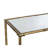 56.5x14x30" Console Table, Mirrored Top