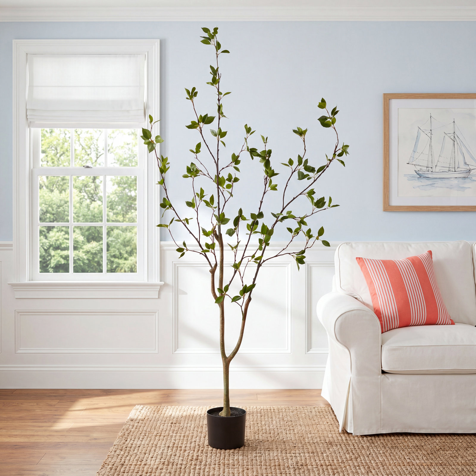 Citrus Tree with Base Included, 60" H x 14" W x 14" D