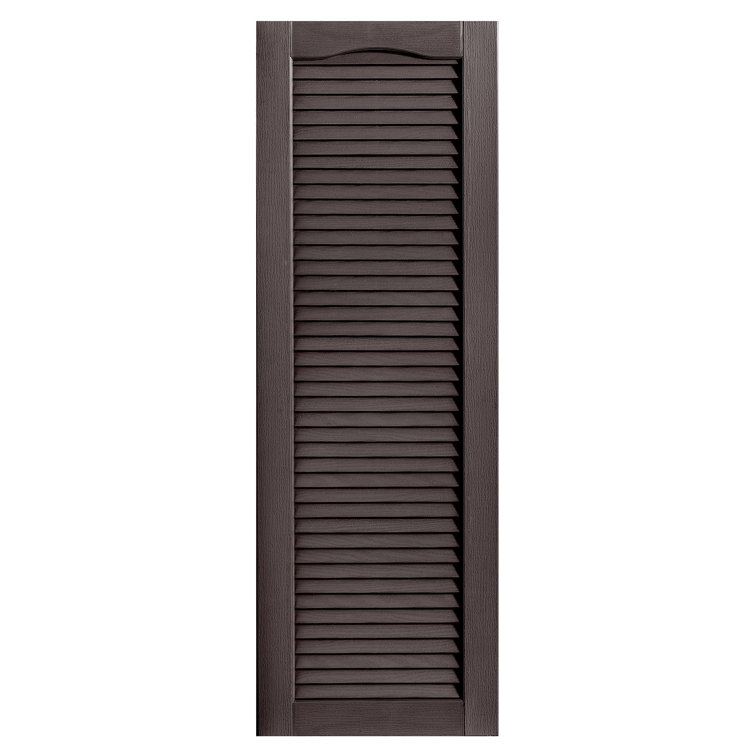 Cathedral Top Full-style Open Louvre Shutters Pair