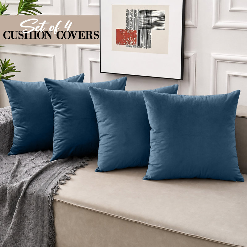 Eva-Sophia Square Scatter Cushion, Navy