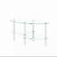 Table basse ovale transparente en verre