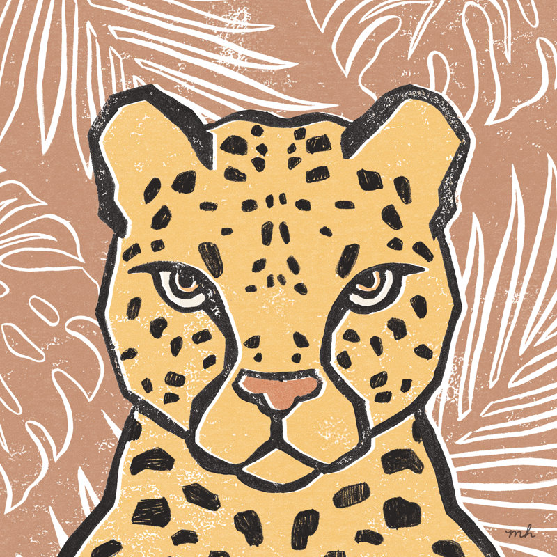 Jungle II Terracotta - Wrapped Canvas Print, 122cm H x 81cm W
