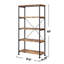 Étagère en métal, bibliothèque, bibliothèque de rangement, bibliothèque échelle, grande bibliothèque, avec 5 tablettes
