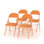 Ensemble de 4 chaises pliantes rembourrées avec assise et dossier rembourrés, structure en acier robuste, ensemble de 4 chaises de salle à manger pliables portables pour la maison, le bureau, la fête, la conférence, les sièges d'événement - rangement compact, sans assemblage