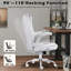 Grande et haute chaise de bureau 400Lbs avec accoudoirs relevables rembourrés-453026617