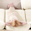 Canapé beige en L avec tissu en chenille doux et mobile, siège ergonomique, coussin, idéal pour les salons et les coins de lecture à courbe modulaire, agencement flexible plissé, espaces compacts