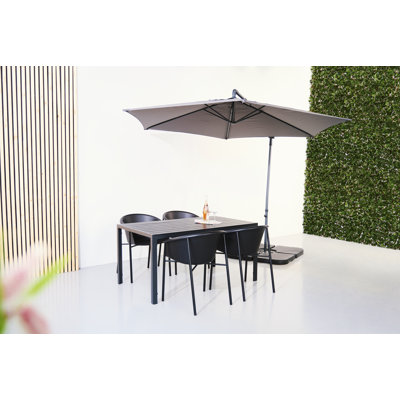 Kirimia Rectangular 5 - Piece 4 - Person 150Cm L Outdoor Table Set
