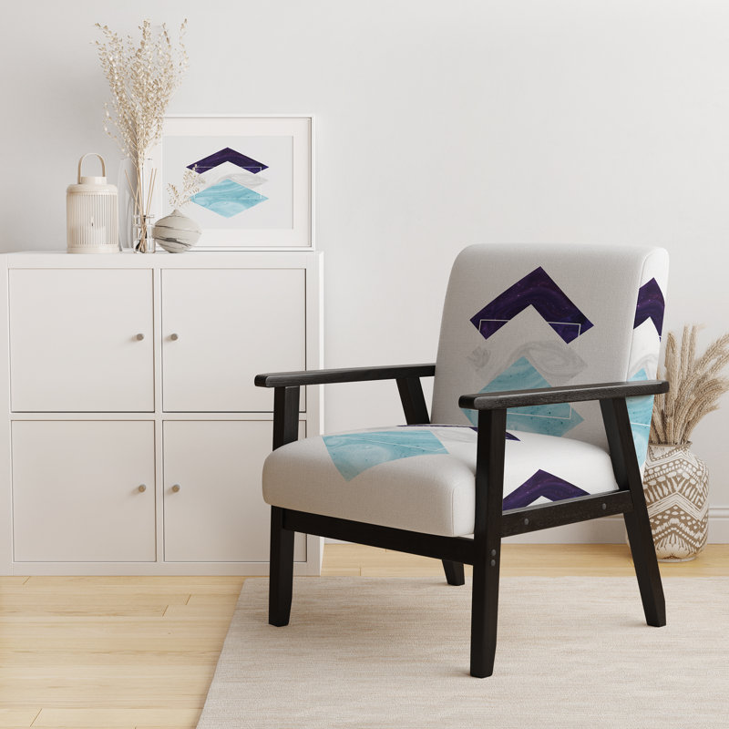 Fauteuil Jerimy, Blue/Pink Velvet