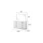 Ensemble de chambre à coucher 5 pièces Vannida en blanc laiteux-1200473733