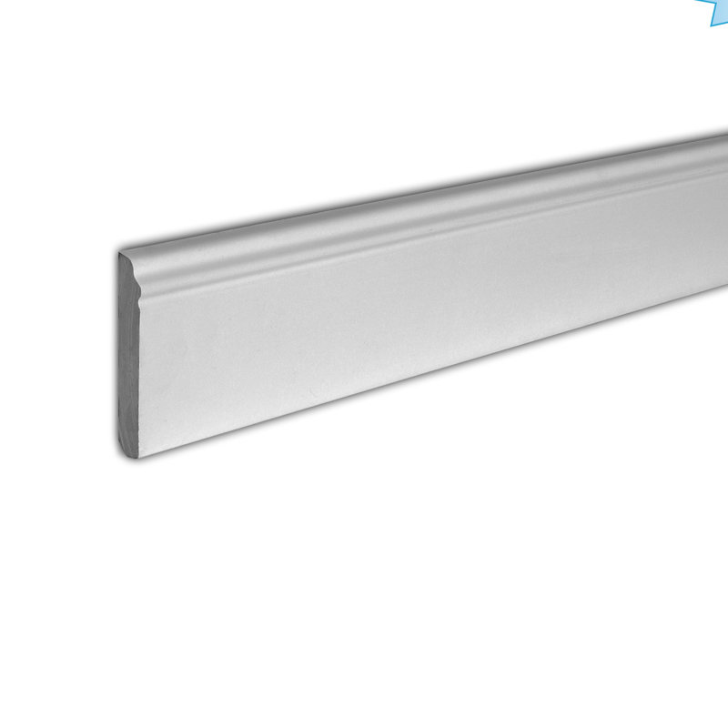WM 620 4 in x 1/2 in x 94-1/2 in Polyurethane Base Moulding Pro Pack 31-1/2 LF