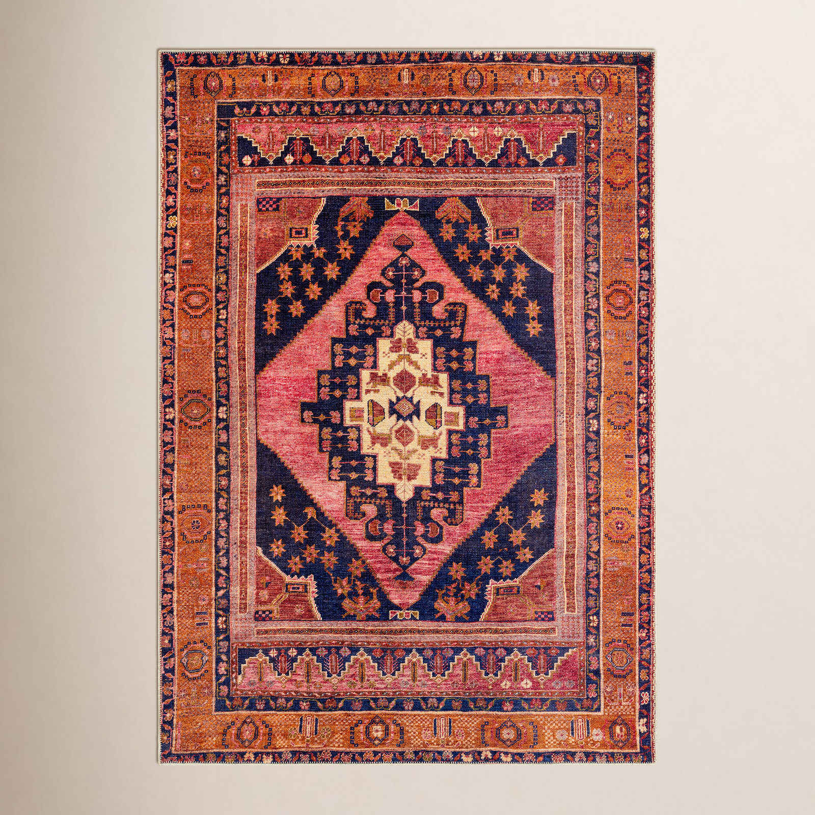 Westlake Machine Washable Oriental Rug, Rectangle 8'10" x 12'