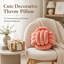 Boule de corail à nœuds, coussin décoratif rond de 11 pouces pour canapé-133968962