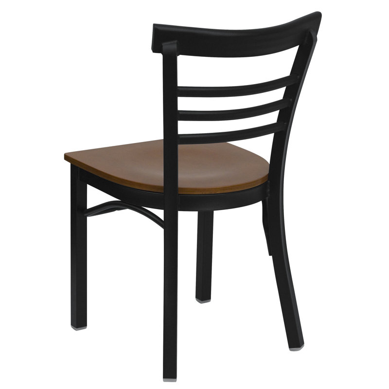 Chaise de restaurant en métal Prompton, Cerisier