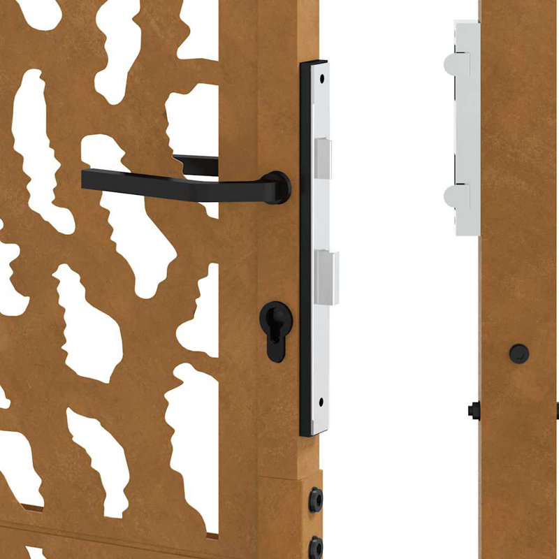 Weathering Steel Gate, Rusty, 105 x 130 cm