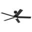 Ventilateur de plafond noir mat intérieur / extérieur 52 po avec DEL intégrée 3000K avec télécommande Cory-529630455-529630452
