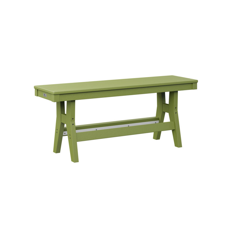 Banc portatif Berlin de 44 po, H 18 po x l 44 po x P 12,5 po, Vert kiwi