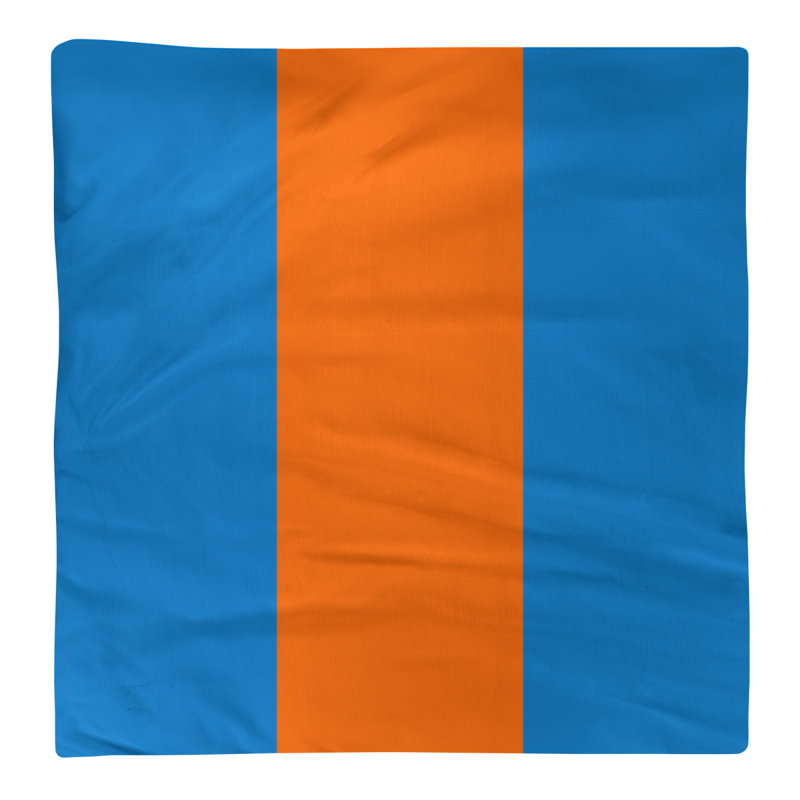 Serviette de coton 22" miami dîner, Bleu / orange