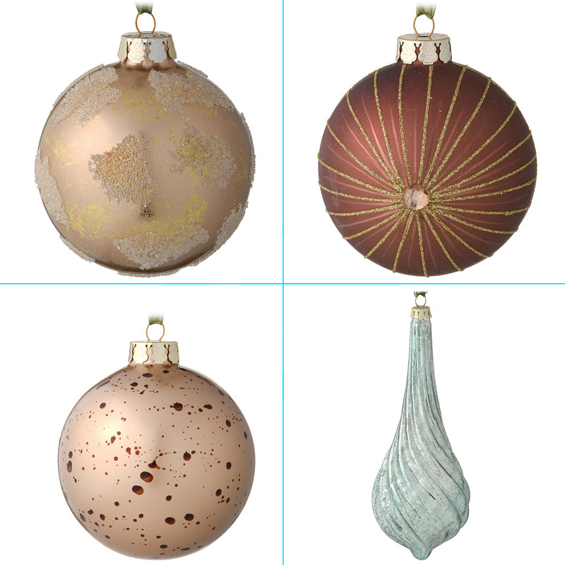 20-Piece Christmas Tree Ornament Set, Alpine Collection