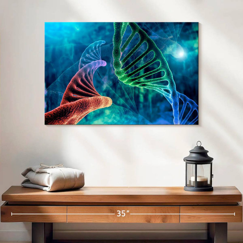 Keiri Two DNA Strands, 16" H x 24" W