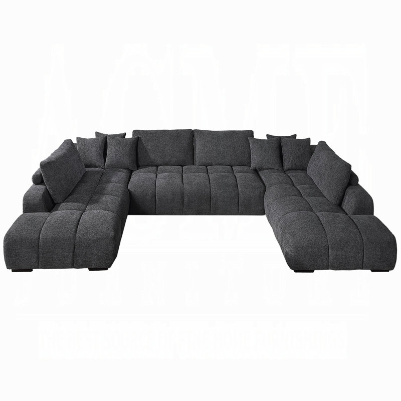 Jancis Sectional Sofa W/6 Pillows