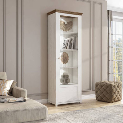 Trinway Corner Curio Cabinet