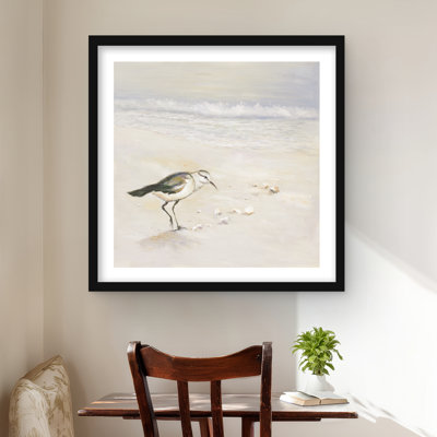 «Semipalmated Sandpiper Beach», reproduction d'art encadrée