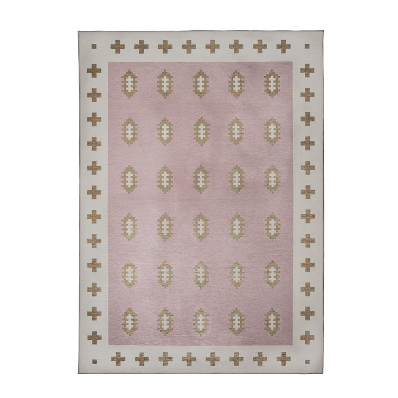 Tapis rectangulaire Nordic Weave Petal Pink 5 pi x 7 pi