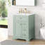 Meuble-lavabo de salle de bain avec lavabo, 3 tiroirs