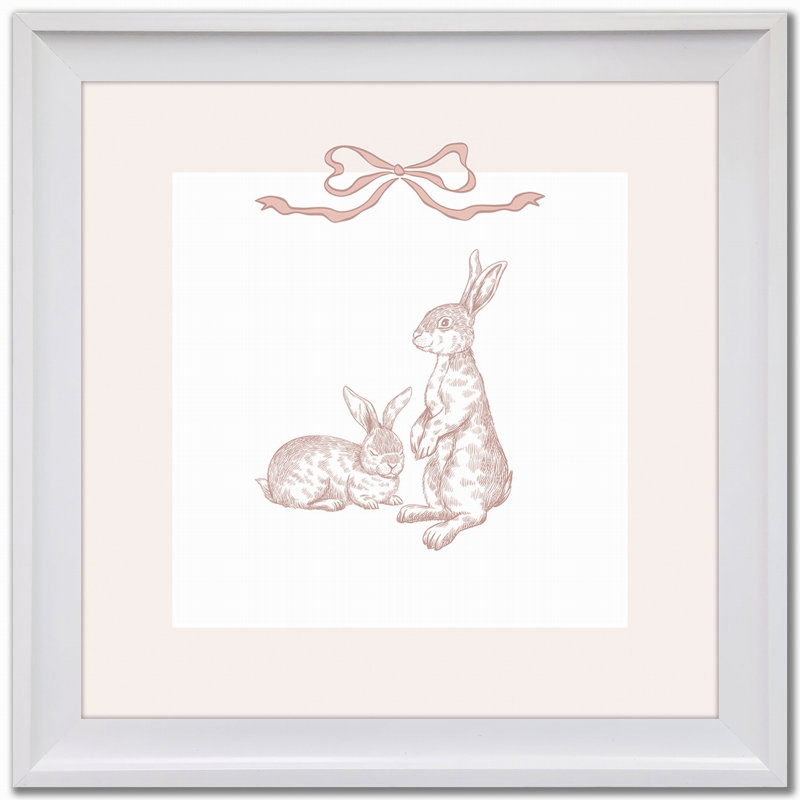«Bunny pair 1», art mural sur toile