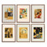 Ensemble de 6 chaises Continental Ephemera par Kurt Schwitters