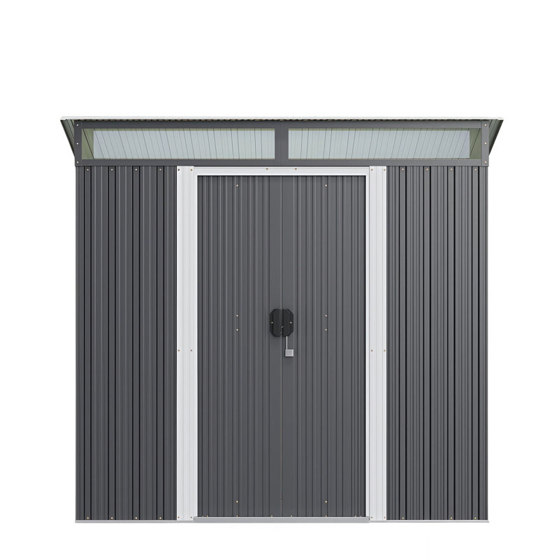  Sliding Doors 6 ft. W x 4 ft. D Metal Storage Shed