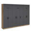 Elina 7 Door Manufactured Wood Wardrobe-99234201-99234204