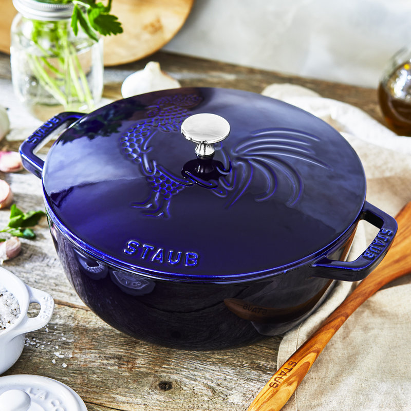 Cast Iron 3.8-qt Essential French Dutch Oven, Dark Blue