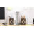 Rustic Wood and Galvanized Metal Bookends with Pen Holder, Set of 2
