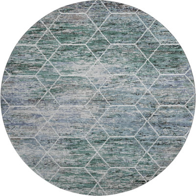 Premium Machine Washable Lubbers AMF1724 Geometric Rug