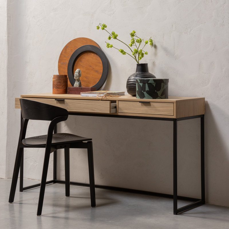 Cras 46cm H Slat Back Side Chair in Black