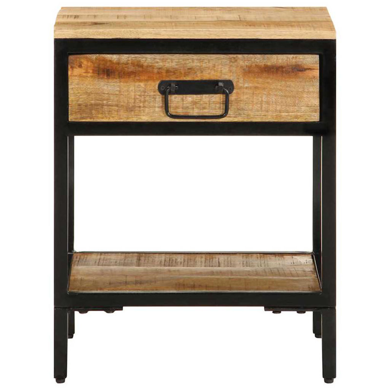 40cm W Solid Wood Bedside Table