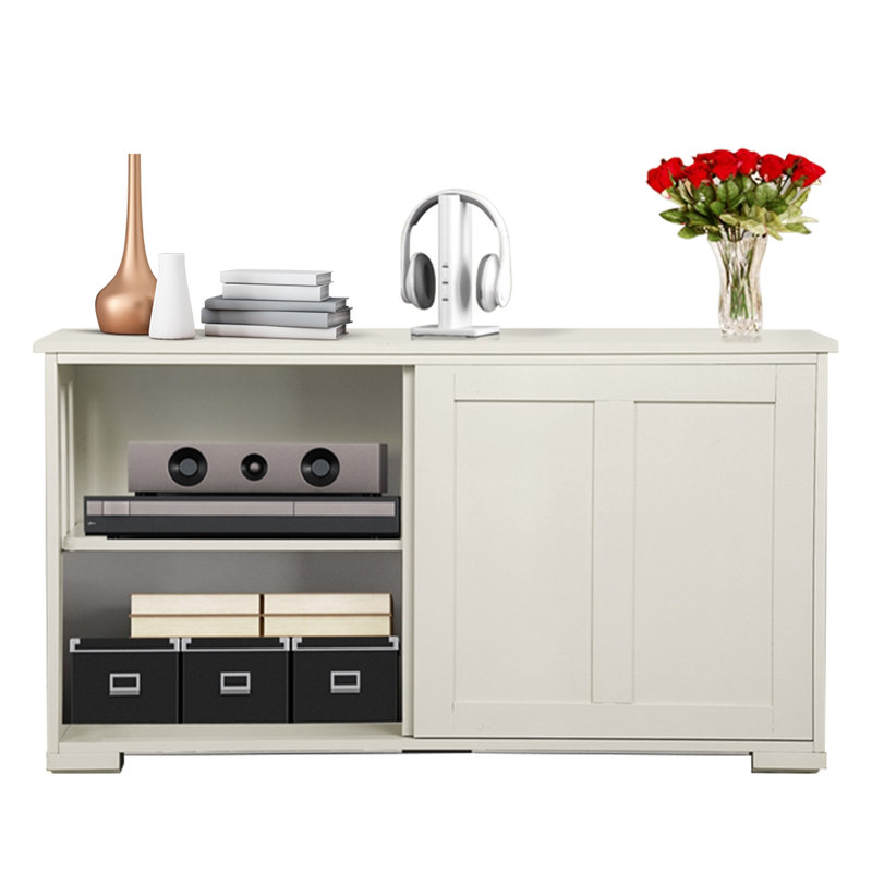 107cm Multifunctional Sideboard with Concealed Storage, Antique White
