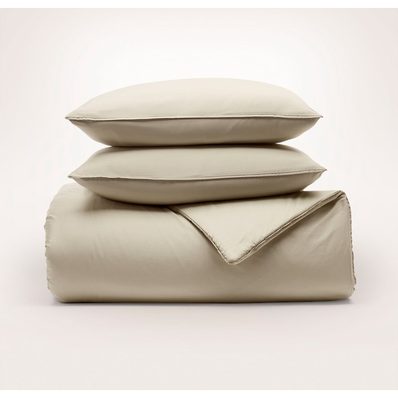 Signature Comforter Set, Full/Queen Comforter + 2 Standard Shams, Sand