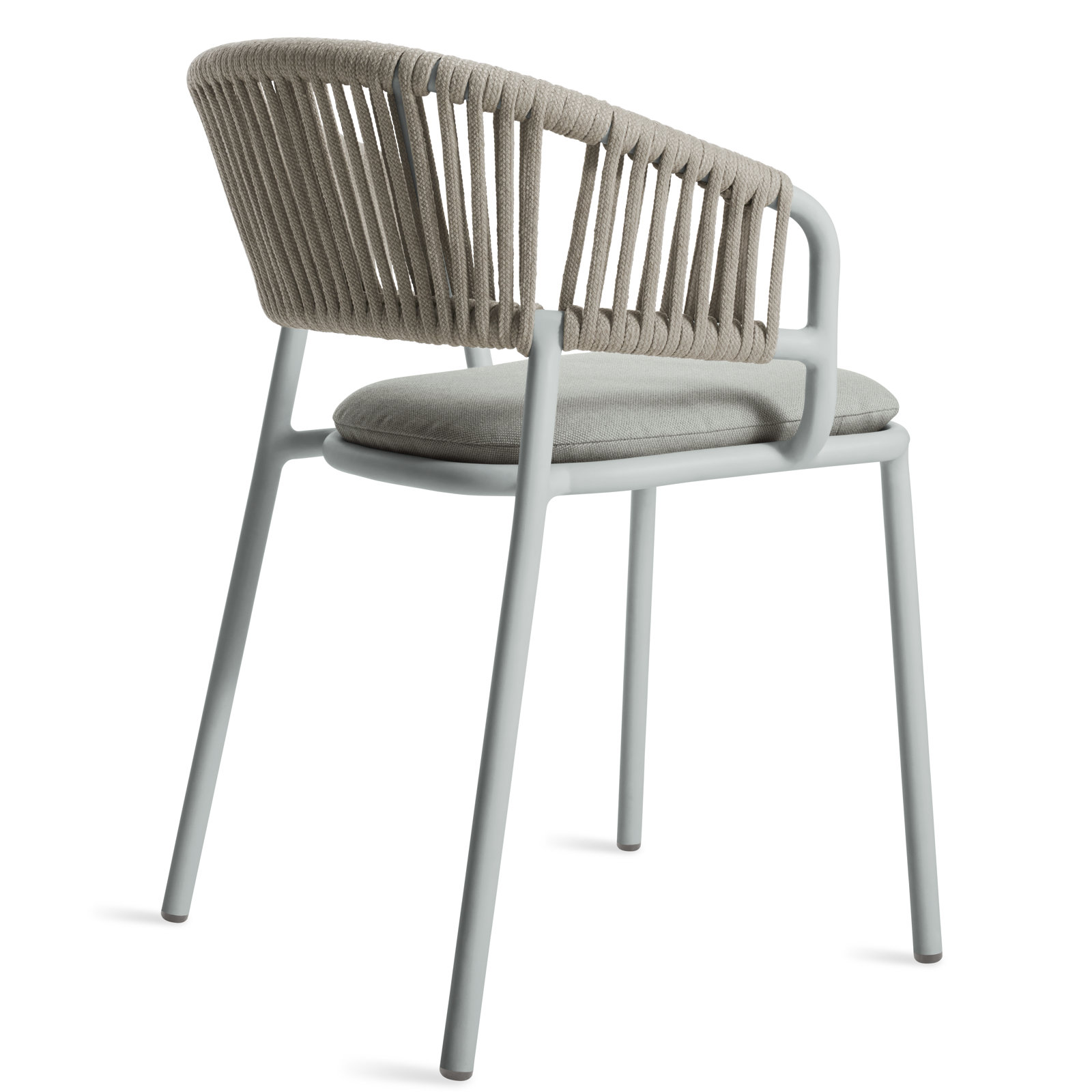 Mate Premium All-Weather Wicker Outdoor Dining Armchair with Sunbrella® Cushion, Toohey Breezy Blue