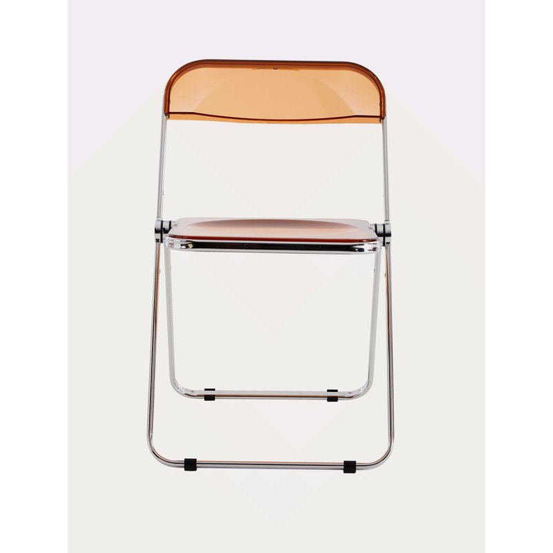 Chaise pliante en plastique, Jaune